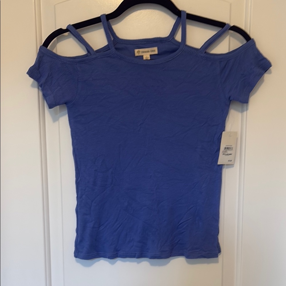 Tucker + Tate Blue Fitted Cut Out Tee